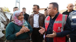 Antalya Büyükşehir Belediye Başkanı Muhittin Böcek Afet Bölgesinde