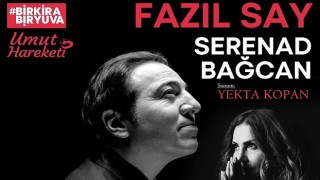 Fazıl Say ve Serenad Bağcan depremzedeler için sahnede