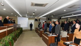Karabağlar Belediye Meclisi'nden saygı duruşu
