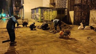Yol Bakım Timi'nden gece operasyonu