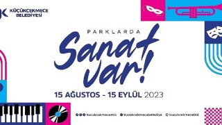 Küçükçekmecenin parklarında sanat var!