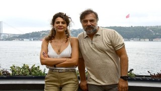 Oktay Kaynarca ve Ebru Özkan Saban, set öncesi bir araya geldiler