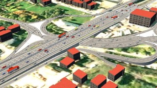 Kaşkaldere Kavşağı'nda yoğun çalışma