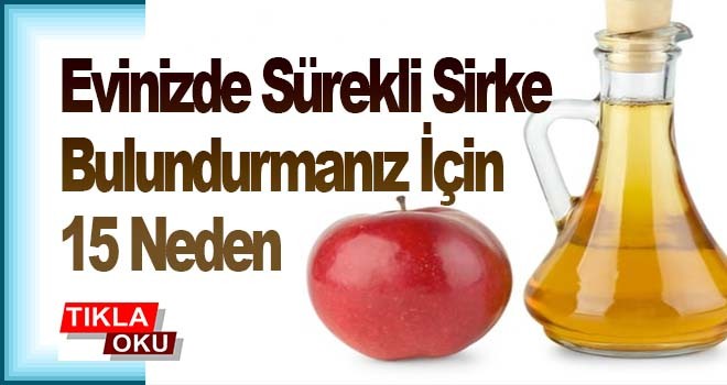 Elma sirkesinin evde harikalar yarattığı biliniyor.